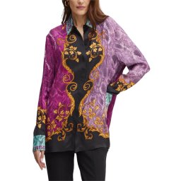 VERSACE JEANS COUTURE Cămaşă 77Dp222 Placed 77HAL2P2NS543 r09 gold/raspberry
