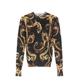 VERSACE JEANS COUTURE Bluză 77Dpm24 Chrome 77HAFM24CMN80 g89 black/gold