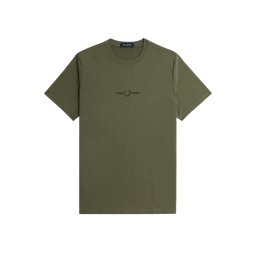 FRED PERRY T-Shirt Embroidered M4580 x21 lrl wrth green