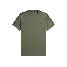 FRED PERRY T-Shirt Contrast Tape Ringer M4613 w49 lrlwrgreen/ngren