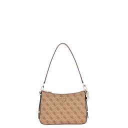 GUESS Geantă mică Eco Erica Zip Shoulder Bag HWESG951018 ltl latte logo