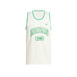 ADIDAS T-Shirt Og Bball Jersey Ivory/Green JP2138 ivory