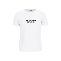 GUESS T-Shirt Ss Bsc Velvet Logo M5RI50K9RM1 g011 pure white