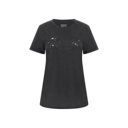 GUESS T-Shirt Ss Script Lace Logo Easy W5RI08K9RM1 jblk jet black a996