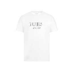 GUESS T-Shirt Ss Cn Sprayed Flock Logo M5RI12J1314 g011 pure white