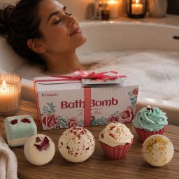 Set Cadou cu 6 Bombe de Baie, Fresh Escape