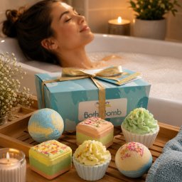 Set Cadou cu 6 Bombe de Baie, Ocean Breeze