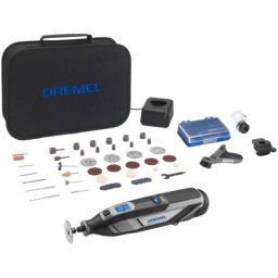 DREMEL cordless multifunctional tool 8240-3/45, 12 volts (black/grey, Li-ion battery 2Ah, 45-piece accessories, soft bag)