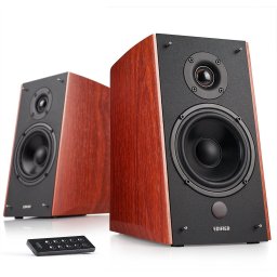 BOXE EDIFIER 2.0, RMS: 120W (2 x 24W, 2 x 36W), bluetooth, telecomanda wireless, volum, bass, treble, brown, "R2000DB-BR" (timbru verde 11.00 lei)