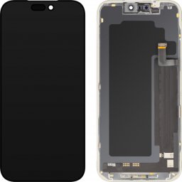 Display cu Touchscreen MP compatibil cu Apple iPhone 17 Pro Max, cu Rama, Versiune Soft OLED FHD Diagnostic, Negru, Swap