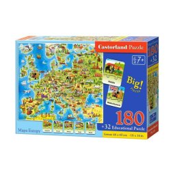 Castorland Educational Puzzle Harta Europei