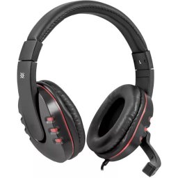 Casti Defender WARHEAD G-160 black-red, 64113, cu fir, microfon, gaming, jack 3.5mm