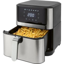 Friteuza cu aer cald ProfiCook PC-FR 1269, 8 l, 1800 W, 7 programe (Negru/Inox)