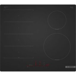 Plita cu inductie Bosch Serie 6 PIX61AHC1E, 60 cm, sticla, Negru mat