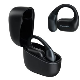 Casti In-Ear, Panasonic RB-F10DE-K, True Wireless, Bluetooth, ENC, Autonomie 25 ore, IPX4, Negru