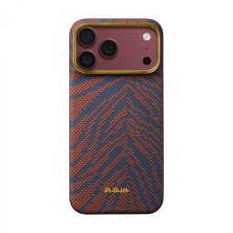 Husa Husa Pitaka pentru iPhone 18 Pro Max Edge Case PitaTap™ Breath of Veins Burning Orange