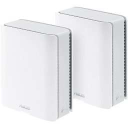 Sistem Wi-Fi Mesh ASUS ZenWiFi BT10 2PK, BE18000, Tri-Band, acoperire 550m², Quad-Core 2.0GHz CPU, 256MB/2GB Flash/RAM, 10G dual-port, White