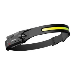 Lanterna Frontala pentru Cap Superfire HL65 LED 2W Maxim 430 Lumeni Autonomie 8 Ore Incarcare USB-C Negru