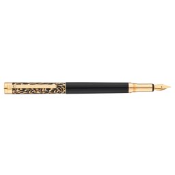 Stilou Waldmann Xetra Vienna - Black Lacquer Gold Plated - NOU!