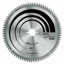 Pânză de ferăstrău circular stationar Optiline Wood Ф 254x30mm