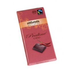 Ciocolata bio Praline cu umplutura, aroma chili