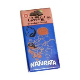 Ciocolata bio cu stafide si alune