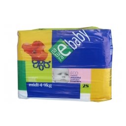 Scutece de unica folosinta bio MIDI 4-9 kg