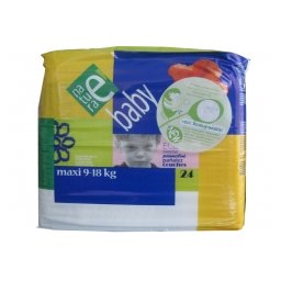 Scutece de unica folosinta bio MAXI 9-18 kg