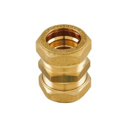 Racord drept dublu COBRASUN (cu prindere rapidă) pentru țeavă flexibilă inox DN20 x DN20