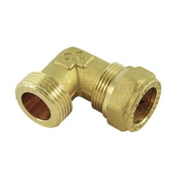 Cot de compresie din cupru - M cu față dreaptă, piuliță și inel 22 x 1”
