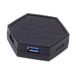 Hub USB 3.0 Silverstone EP01 Black, SST-EP01B