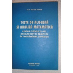 Teste de algebra si analiza matematica