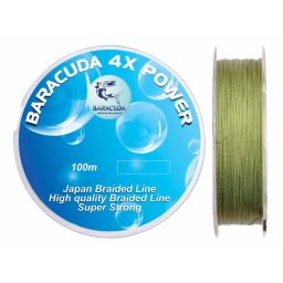 Fir textil Baracuda 4XPower 100 m, culoare verde