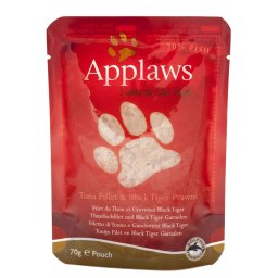 Applaws Cat Adult - Ton file si Creveti Black Tiger - plic 70g