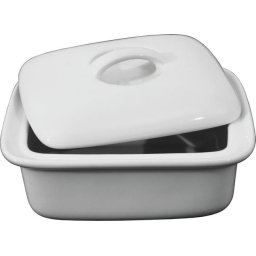 Bol pentru unt cu capac, din portelan, capacitate 250 g