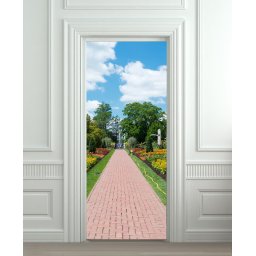 Nalepnica za vrata Put kroz park 6019