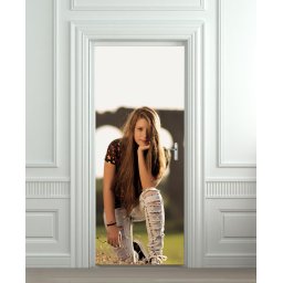 Nalepnica za vrata Devojka 6022