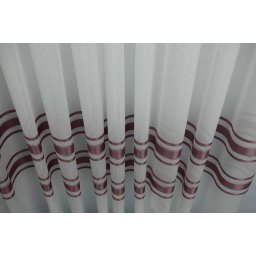 Zavesa keten sa bordo prugama