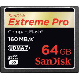 SanDisk Compact Flash 64GB Extreme Pro 160MB/s