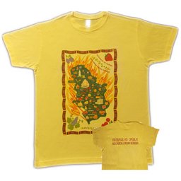 Majica "Pozdrav iz Srbije" - žuta