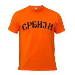 Majica "Srbija" - narandžasta