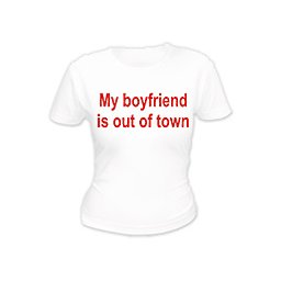 Majica "Dečko mi nije u gradu"