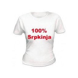 Ženska majica "100% Srpkinja"