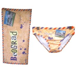 Komplet Beograd - peškir za plažu + gaćice za vaterpolo