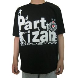 Crna dečija majica "Igrači" FK Partizan (vel. 2-6) 3171