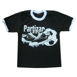 Crna dečija majica "Kopačka" (vel. 2-6) 3167