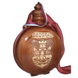 Drvena čutura "Beograd" 0.7 l