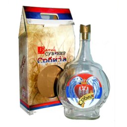 Staklena čutura "Srce Srbije" 1l