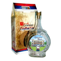 Staklena čutura "Vrnjačka Banja - Zamak" 1l