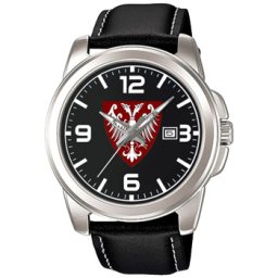 Ručni sat CASIO Grb Nemanjića sa crvenim štitom (crni) MTP-1314L